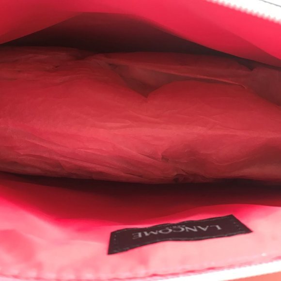 🍀 Lancôme 🍀 Big Pink Makeup Cosmetic Travel Toiletry Case Bag NEW 🍀 - Picture 4 of 7